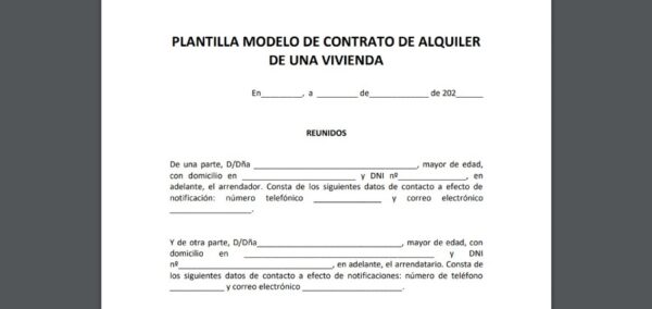 Contrato De Alquiler: Plantilla Y Ejemplo De Carta De Arrendamiento